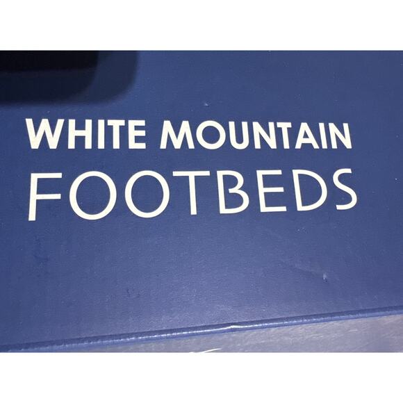 Brand New White Mountain Footbeds Women's 8.5M Gold Glitter Slip On Sandals - Picture 9 of 10